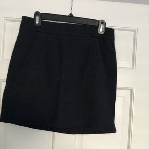 Ann Taylor Loft Blue/Black Woven Pencil Skirt